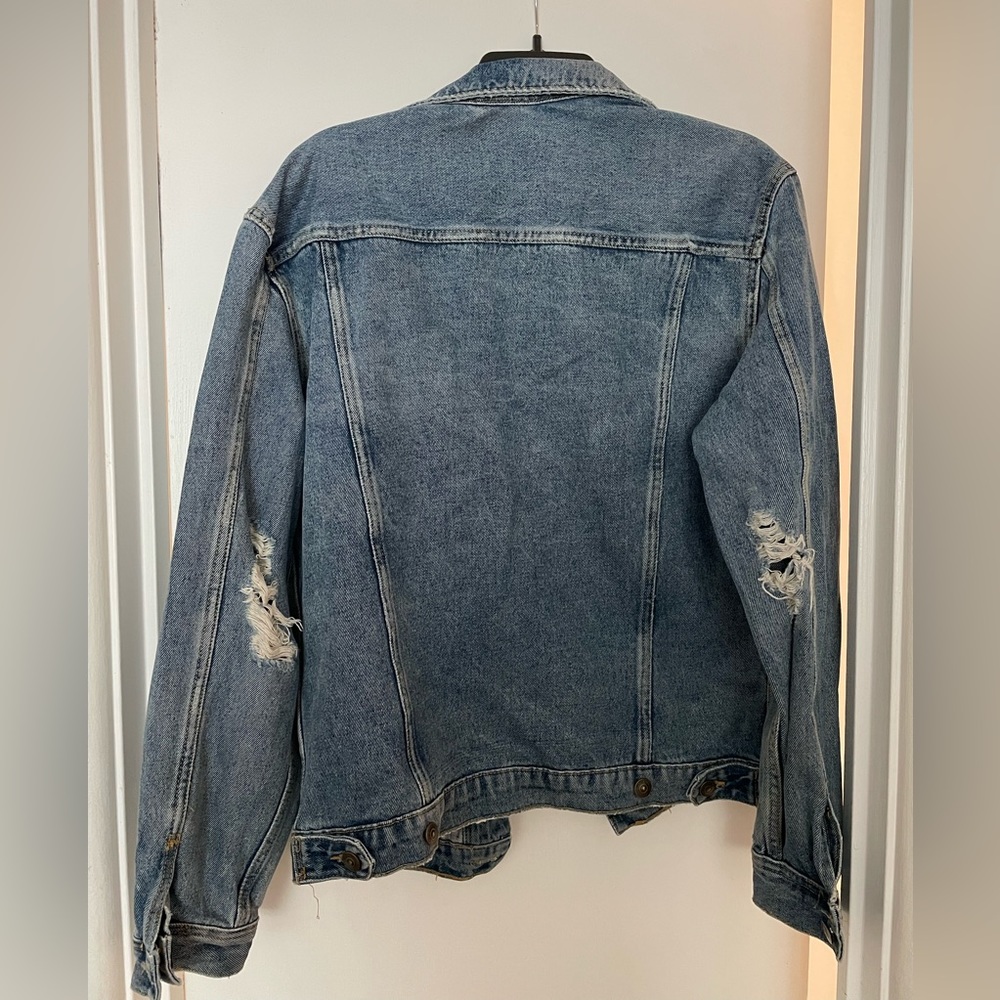 Distressed denim jacket - Picture 2 of 3
